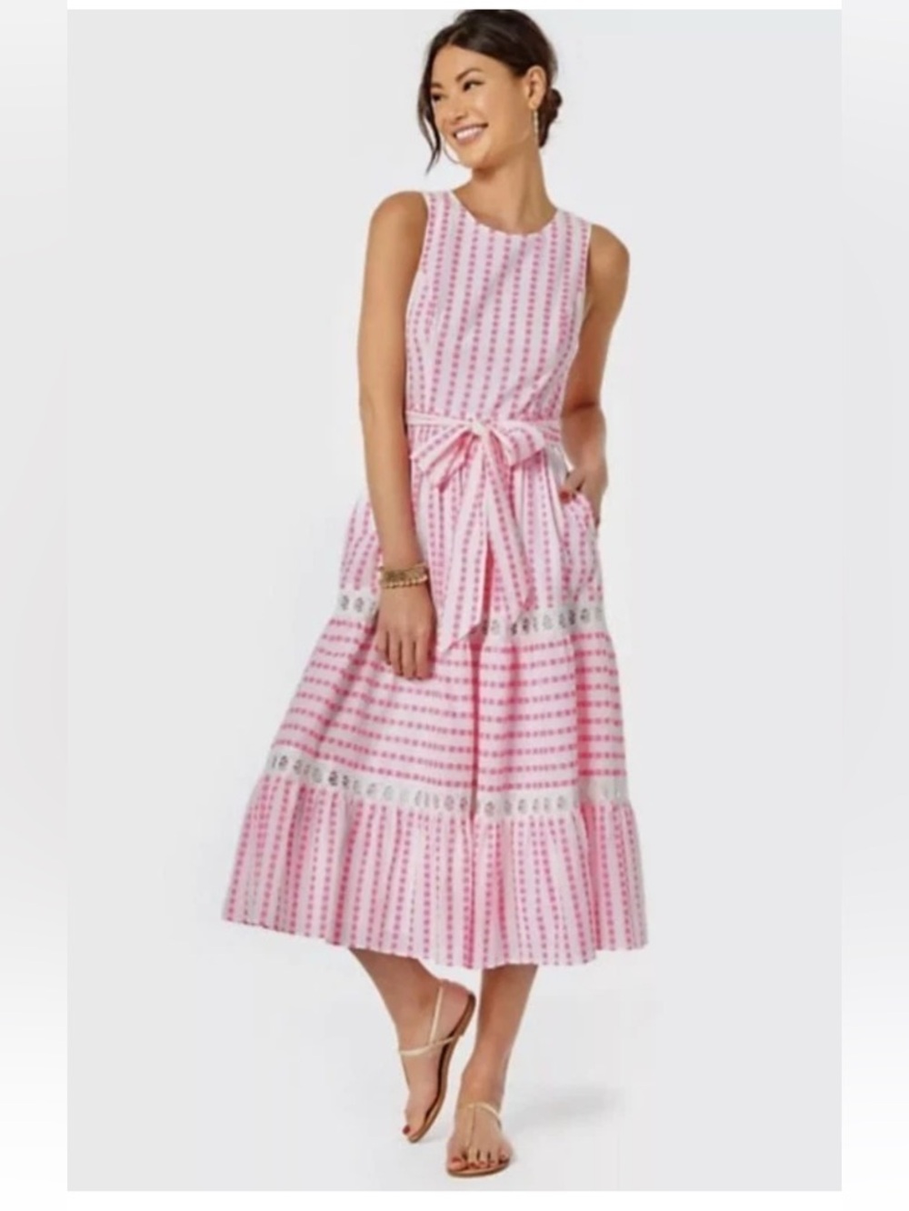 Lilly Pulitzer Maybella Tie-Waist Midi Dress
